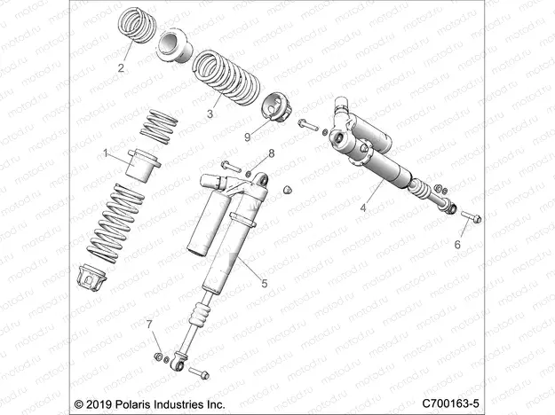 SUSPENSION | SUSPENSION, FRONT SHOCK MOUNTING - Z20PAL92AG/AP/BG/BP/LG/G92AG/AP/LG (C700163-5)