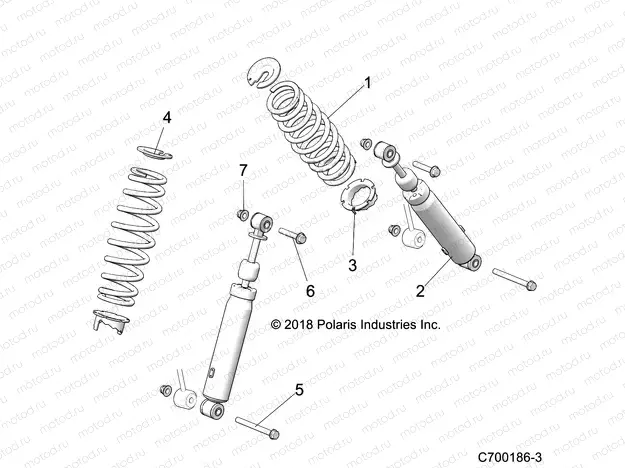 SUSPENSION | SUSPENSION, FRONT SHOCK MOUNTING - Z22CHA57A2/K2 (C700186-3)