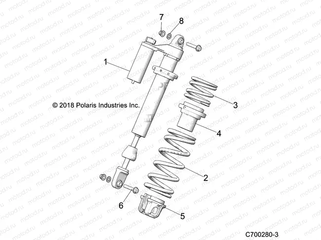 SUSPENSION | SUSPENSION, FRONT SHOCK MOUNTING - Z22NAS99CZ (C700280-3)