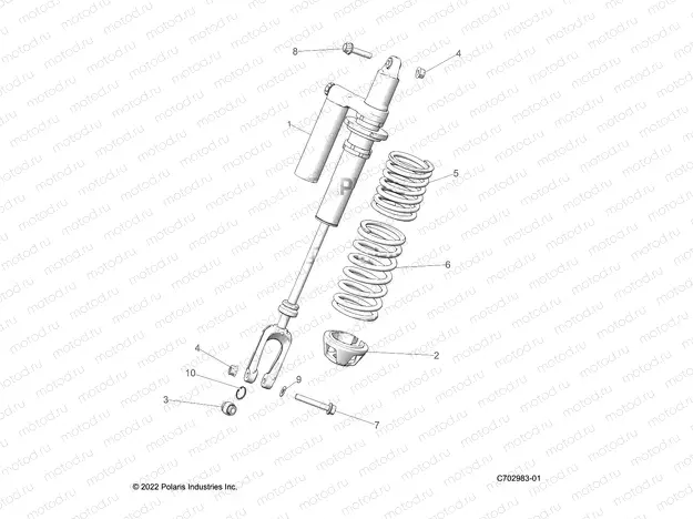 SUSPENSION | SUSPENSION, FRONT SHOCK MOUNTING - Z23GAC92A/92B (C702983-01)