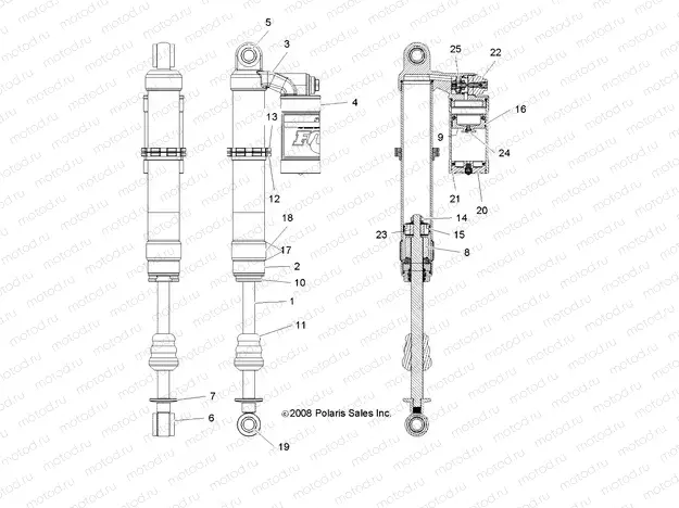 SUSPENSION | SUSPENSION, FRONT SHOCK - R10VH76FX (49RGRSHOCKFRT7043422)