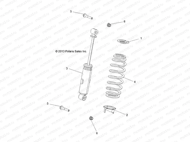 SUSPENSION | SUSPENSION, FRONT SHOCK - R151DPD1AA/2D (49BRUTUSSHOCK13)
