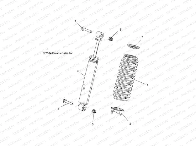 SUSPENSION | SUSPENSION, FRONT SHOCK - Z15VA87 ALL OPTIONS (49RGRSHOCKFRT7044130)
