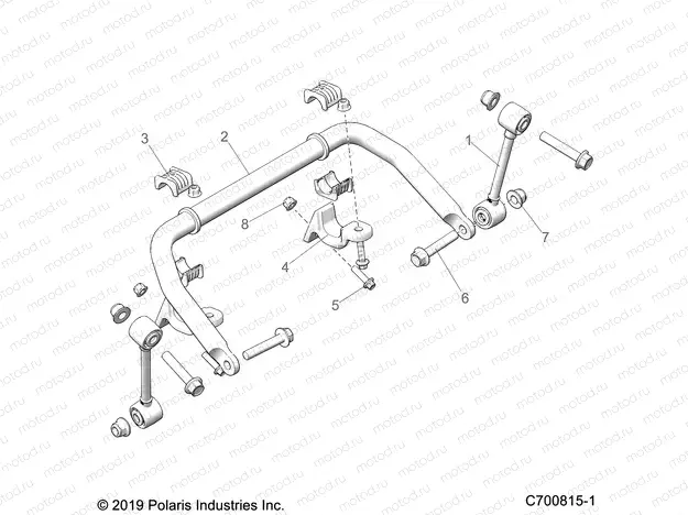 SUSPENSION | SUSPENSION, FRONT STABILIZER BAR - G23GXP99A/99B (C700815-1)