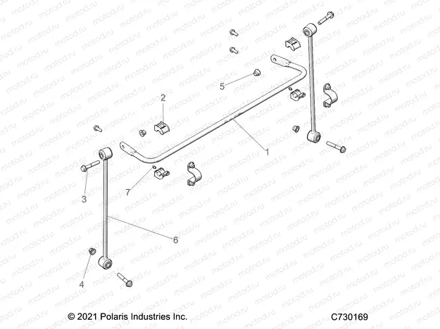 SUSPENSION | SUSPENSION, FRONT STABILIZER BAR - R22M4U57B5 (C730169)