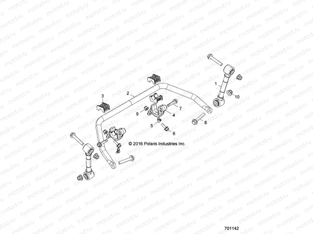SUSPENSION | SUSPENSION, FRONT STABILIZER BAR - Z18VBE87BK/BU/LK/BR (701142)