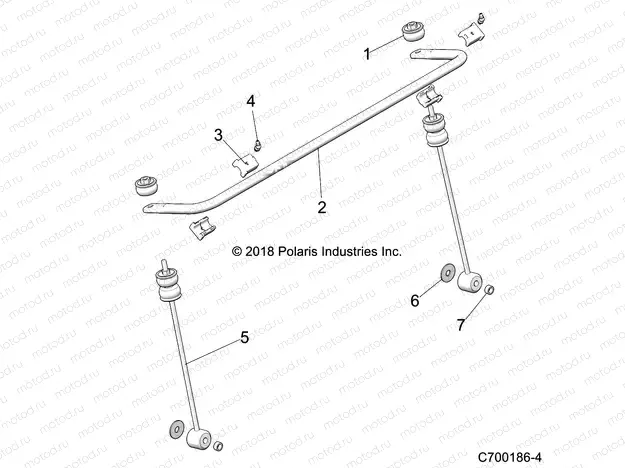 SUSPENSION | SUSPENSION, FRONT, STABILIZER BAR - Z20CHA57A2/E57AM (C700186-4)