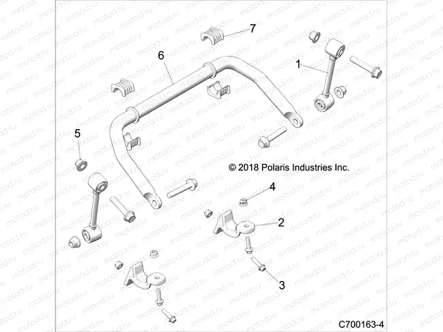 SUSPENSION | SUSPENSION, FRONT STABILIZER BAR - Z20PAE92AC/BC/F92AC/LC (C700163-4)