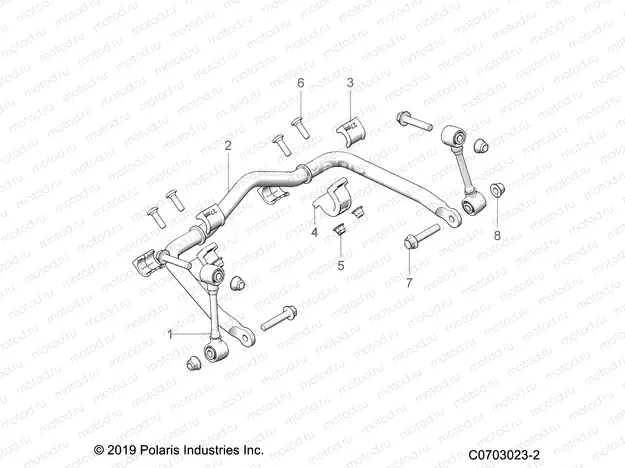 SUSPENSION | SUSPENSION, FRONT STABILIZER BAR - Z21R4D92AM/BM/AC (C0703023-2)
