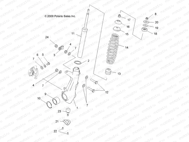 SUSPENSION | SUSPENSION, FRONT STRUT - A15S6A76FA (49ATVSTRUT106X6)