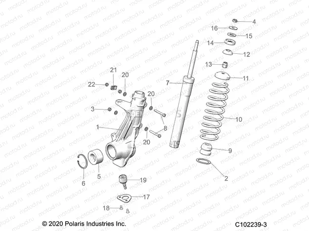 SUSPENSION | SUSPENSION, FRONT STRUT - A22SWE57F1/S57C1/C2/C5 (C102239-3)
