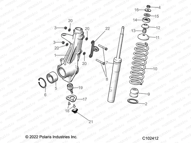 SUSPENSION | SUSPENSION, FRONT STRUT - A23SEA57F1/T57C1/C2/F1 (C1022412)