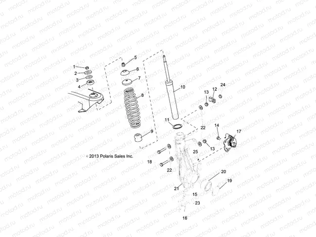SUSPENSION | SUSPENSION, FRONT STRUT - R14RH57FX (49RGRSUSPFRT14570I)