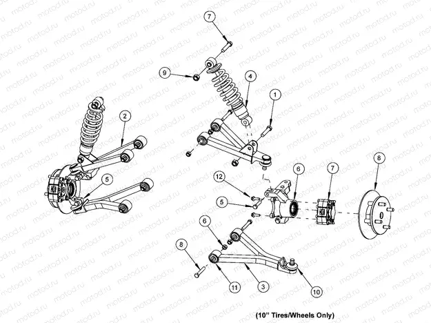 SUSPENSION | SUSPENSION, FRONT W/WHEEL ENDS - e2/eS (49GEMSUSP11FRT)