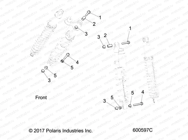 SUSPENSION | SUSPENSION, IFS SHOCKS MNTG. - S20FJB8/FJE8/FJP8 ALL OPTIONS (600597C)