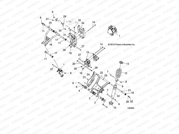 SUSPENSION | SUSPENSION, MID - A20S6E57A1/3A1 (100460)