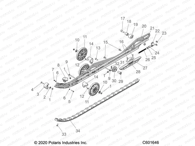 SUSPENSION | SUSPENSION, RAIL BEAM LH/RH - S21TDV6RS/6RE ALL OPTIONS (C601646)