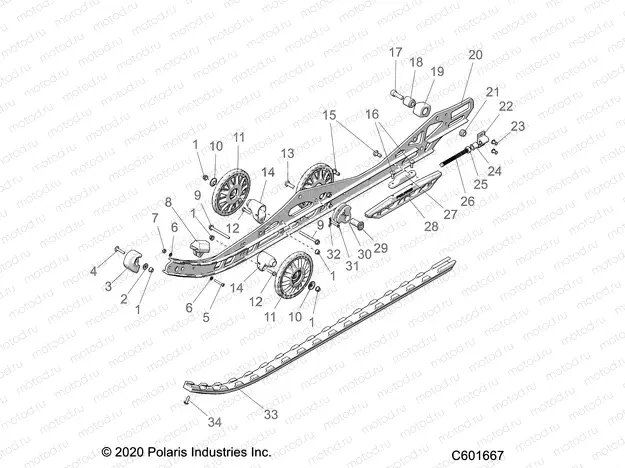 SUSPENSION | SUSPENSION, RAIL BEAM LH/RH - S21TKV6RS/6RE ALL OPTIONS (C601667)