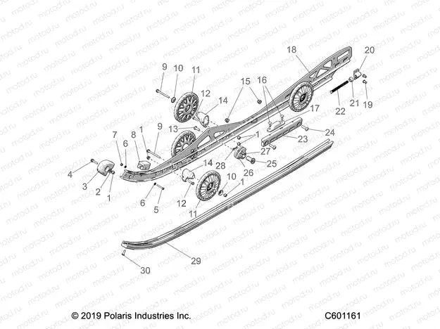 SUSPENSION | SUSPENSION, RAIL, LH/RH - S20EEC6PS/6PEM ALL OPTIONS (C601161)