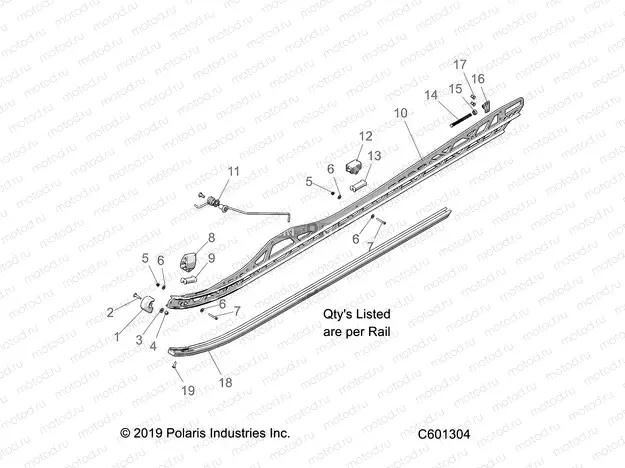 SUSPENSION | SUSPENSION, RAIL MOUNTING - S20EHM8PS ALL OPTIONS (C601304)