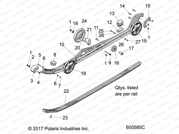 SUSPENSION | SUSPENSION, RAIL MOUNTING - S20FJB/FJE/FJP ALL OPTIONS (600585C)