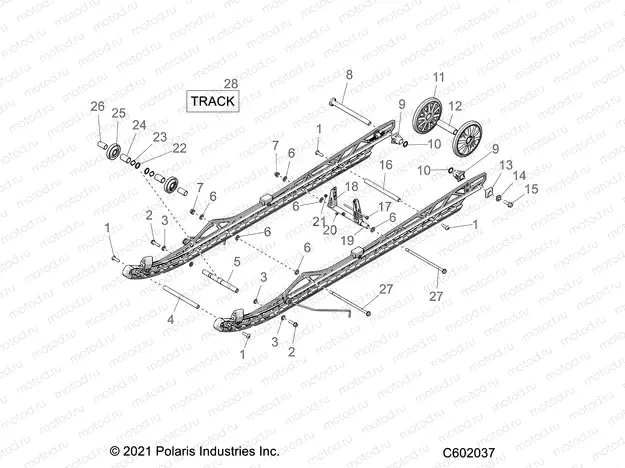 SUSPENSION | SUSPENSION, REAR, 163 - S23TGW8RS (C602037)