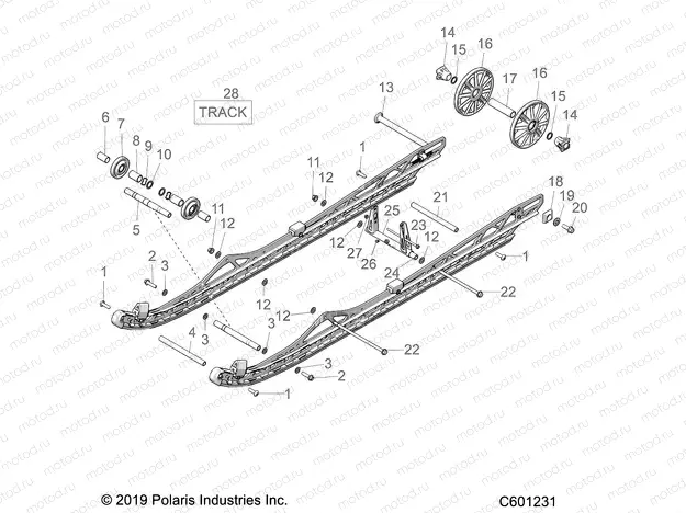 SUSPENSION | SUSPENSION, REAR, 2.6 - S23TFK8RS (C601231))