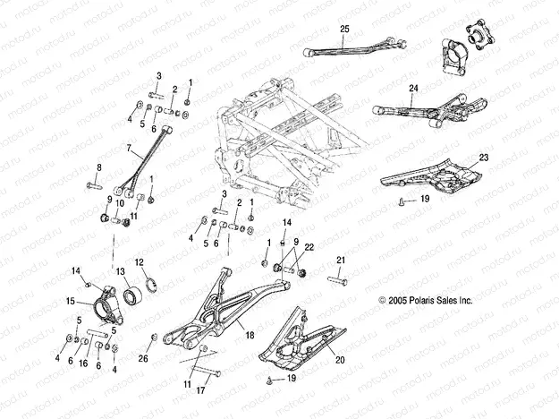 SUSPENSION | SUSPENSION, REAR - A06GP50AA (4999201899920189B08)