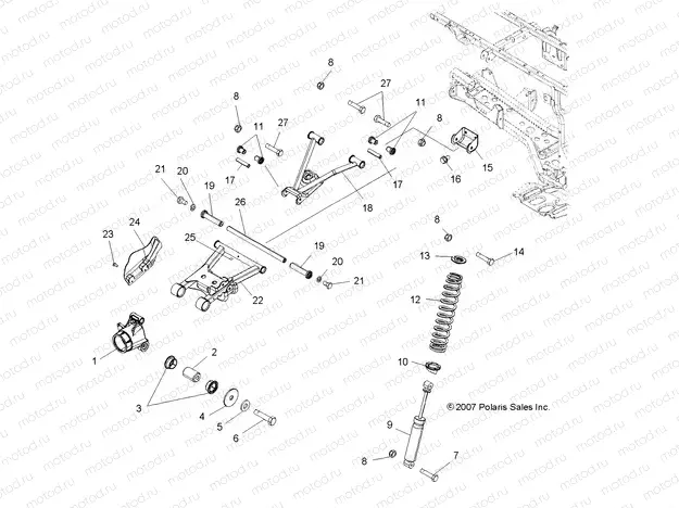SUSPENSION | SUSPENSION, REAR - A09MN50ET (49ATVSUSPRR08SP500)