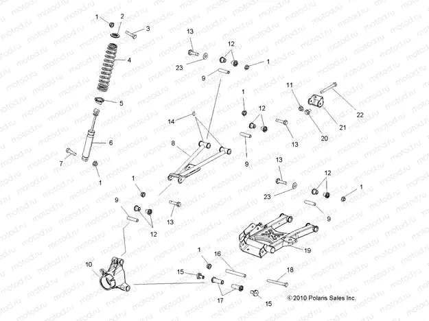 SUSPENSION | SUSPENSION, REAR - A13DH50AX/AZ (49ATVSUSPRR10SPTRG500)