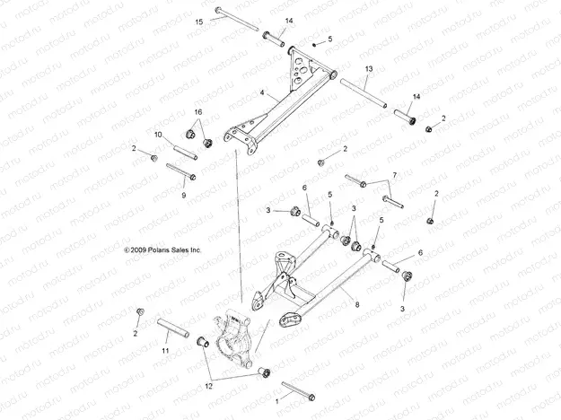 SUSPENSION | SUSPENSION, REAR - A13DN5EFL (49ATVSUSPRR10SPXP550)