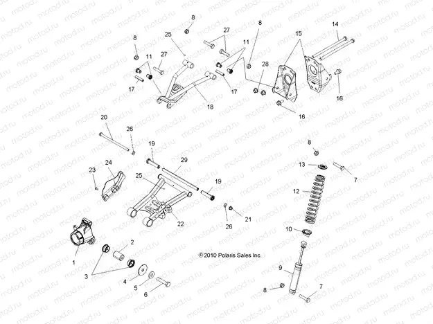 SUSPENSION | SUSPENSION, REAR - A15SHD57AC/E57AS/AM/L57AK (49ATVSUSPRR11SP5)