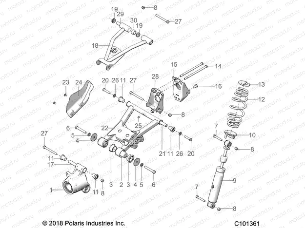 SUSPENSION | SUSPENSION, REAR - A19SHS57PS