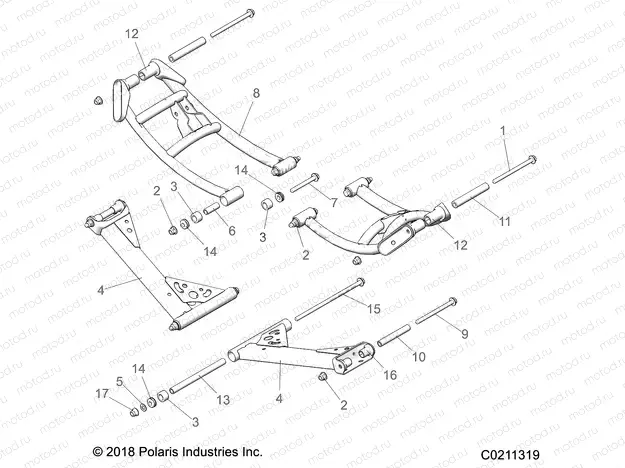 SUSPENSION | SUSPENSION, REAR - A20SXN85A8 (C0211319)