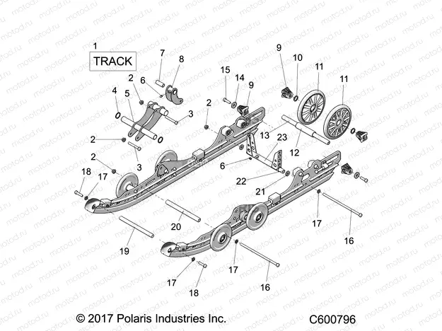 SUSPENSION | SUSPENSION, REAR and TRACK - S20CBA6GSL (C600796)