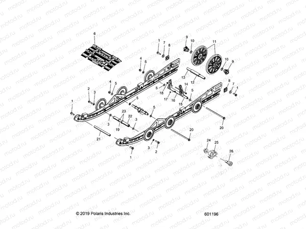 SUSPENSION | SUSPENSION, REAR and TRACK - S21CEU5BSL/BEL (601196)