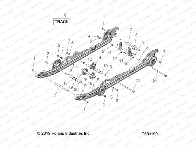 SUSPENSION | SUSPENSION, REAR and TRACK - S21CFE5BSL (C601190)