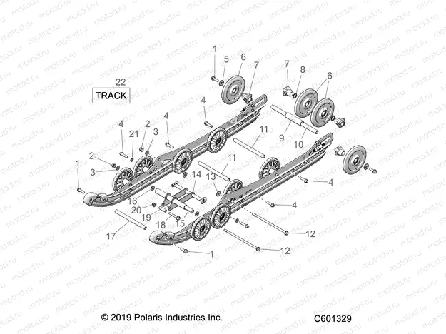 SUSPENSION | SUSPENSION, REAR and TRACK - S21DDL6PS ALL OPTIONS (600564)