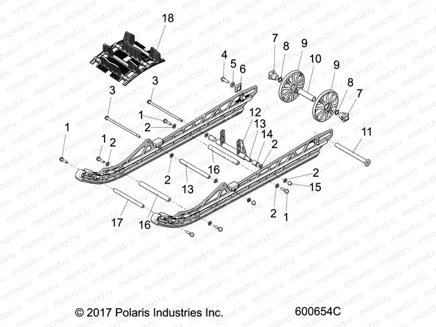 SUSPENSION | SUSPENSION, REAR ASM. (120 SX) - J20URLXXXA (600654)