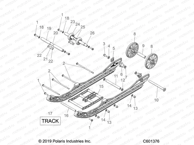 SUSPENSION | SUSPENSION, REAR ASM. - J20DRBXXX/DRCXXX ALL OPTIONS (C601376)