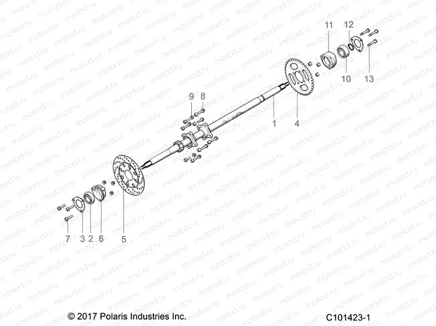 SUSPENSION | SUSPENSION, REAR AXLE - A23HZB15A1/A4/B1/B4 (C101423-1)