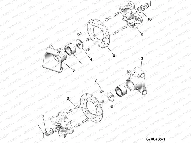 SUSPENSION | SUSPENSION, REAR CARRIER - D21BBPD4B4 (C700435-1)