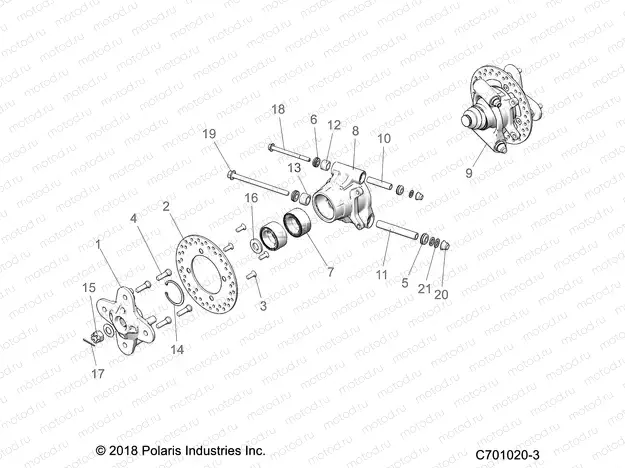 SUSPENSION | SUSPENSION, REAR CARRIER - Z20A5A87B2/E87BP/BK/BX (C701020-3)
