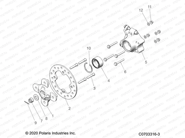 SUSPENSION | SUSPENSION, REAR CARRIER - Z22NAS99CZ (C0703316-3)