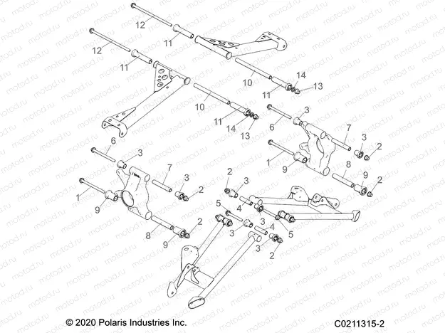 SUSPENSION | SUSPENSION, REAR CONTROL ARM MOUNTING - A20SXA85A1/A7/CA1/CA7/E85A9/AF/AP/CA9/CAF/CAP/V85AP/CAP (C0211315-2)