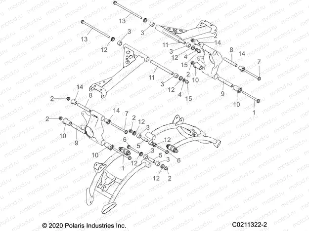 SUSPENSION | SUSPENSION, REAR CONTROL ARM MOUNTING - A20SXD95A9 (C0211322-2)