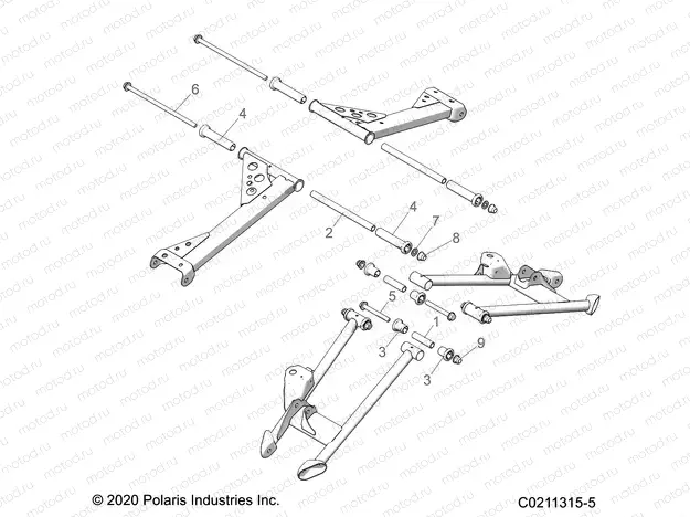 SUSPENSION | SUSPENSION, REAR CONTROL ARM MOUNTING - A23SVA85A3 (C0211315-5)