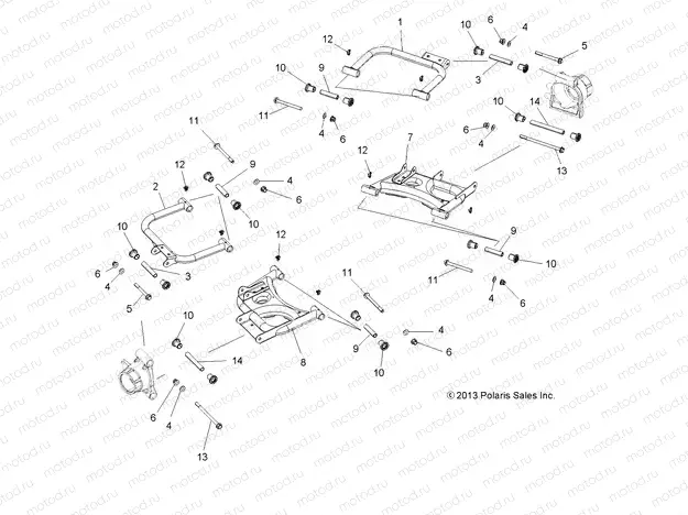 SUSPENSION | SUSPENSION, REAR CONTROL ARMS - A15DAA57EJ/EH/EEK (49ATVSUSPRR14SP325)