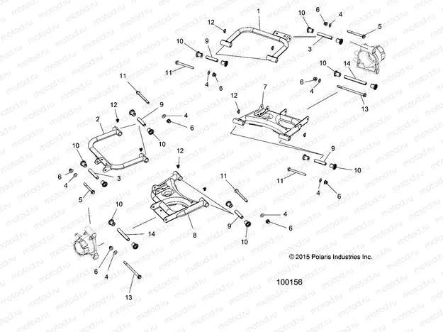 SUSPENSION | SUSPENSION, REAR CONTROL ARMS - A17DAA57A5 (100156)