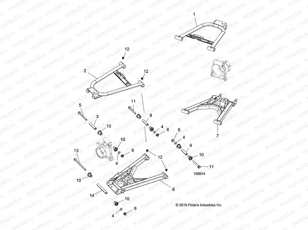 SUSPENSION | SUSPENSION, REAR CONTROL ARMS - A18DCE87BB (100644)